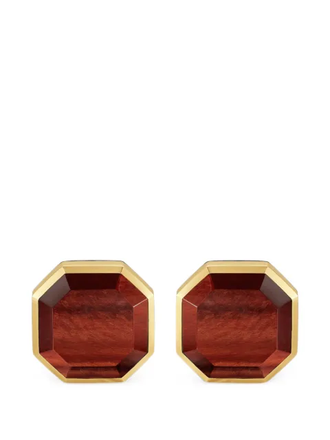 David Yurman Streamline red-tiger's eye cufflinks