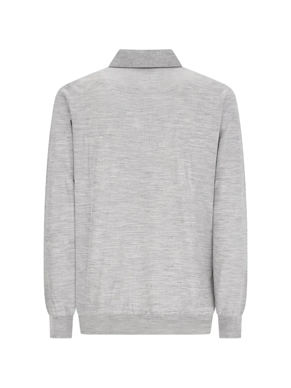 Lardini zip-fastening long-sleeve polo shirt Grijs