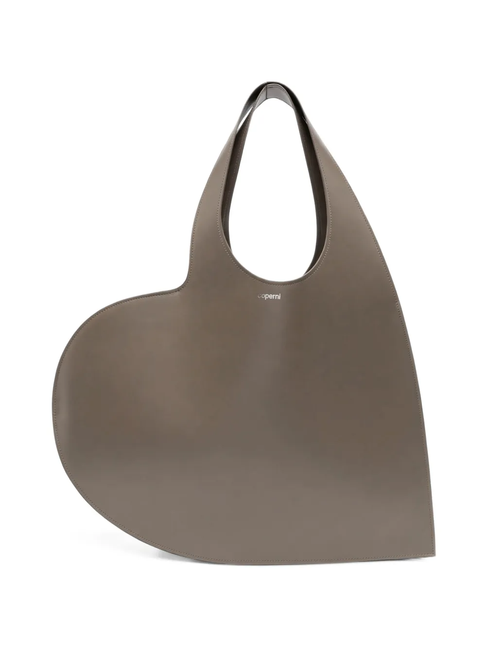 Coperni heart-shaped leather shoulder bag - Marrone