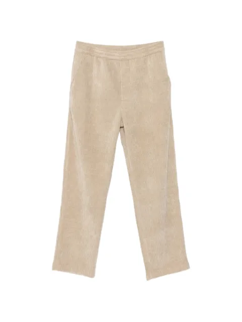 Hosio corduroy-effect elasticated trousers