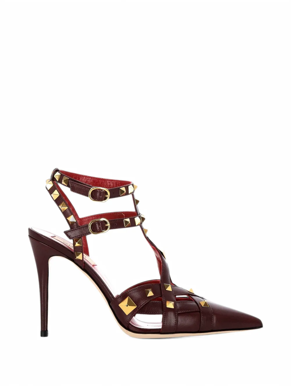 Valentino Garavani Studdy kidskin pumps - Marrone