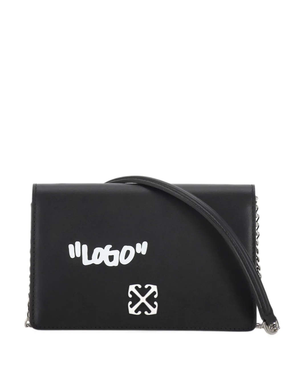 Off-White Arrows logo-print shoulder bag - Nero