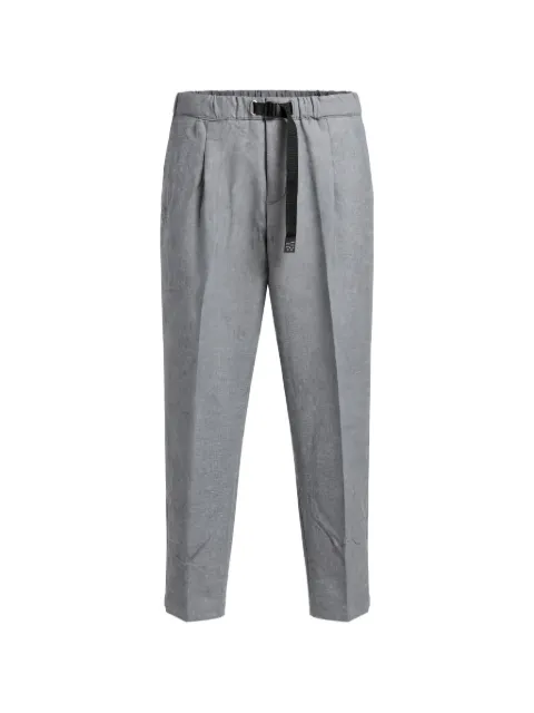 White Sand belted pleated trousers
