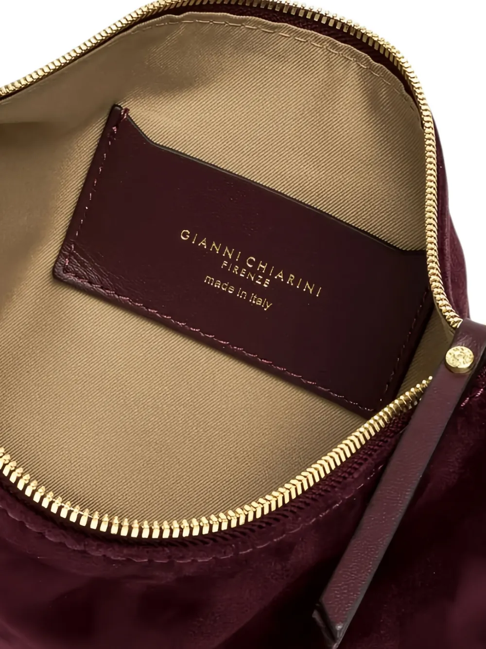 GIANNI CHIARINI small Cleo knotted-handle shoulder bag Rood