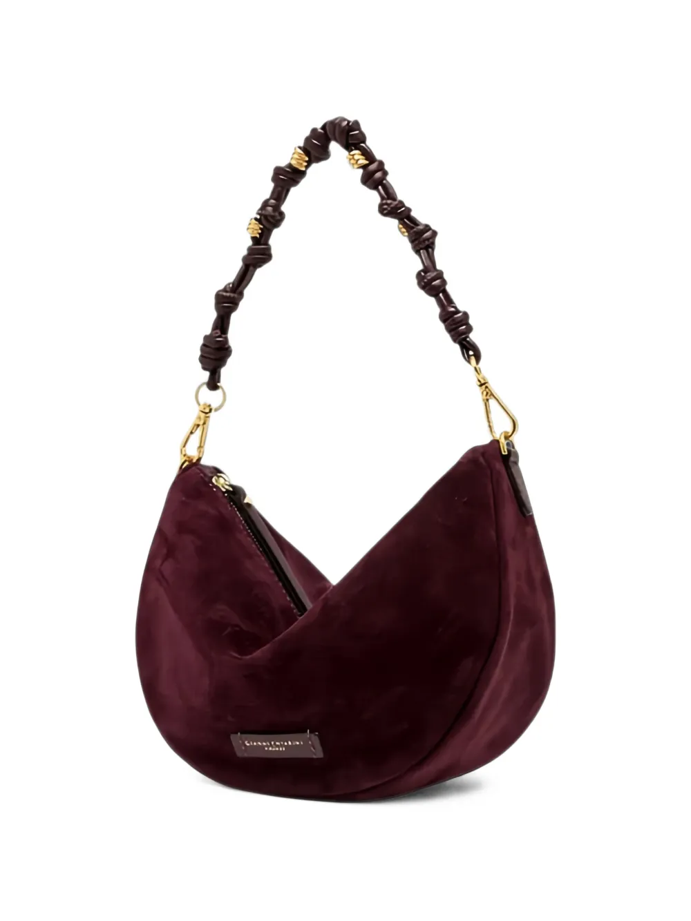 GIANNI CHIARINI small Cleo knotted-handle shoulder bag Rood