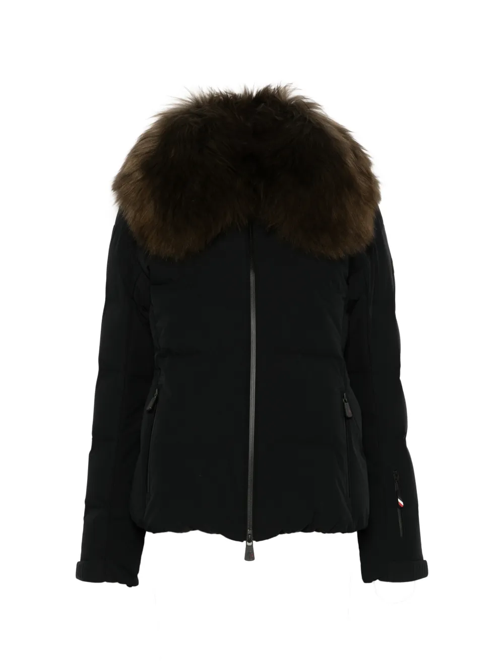 Moncler Grenoble Sioule shearling-trimmed insulated ski jacket Zwart