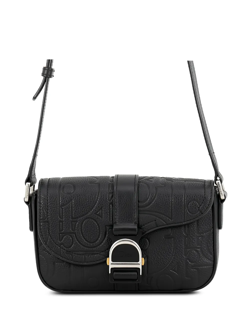 Christian Dior Pre-Owned 2000-2026 Gravity Leather Saddle Heritage Messenger Bag crossbody bag - Nero
