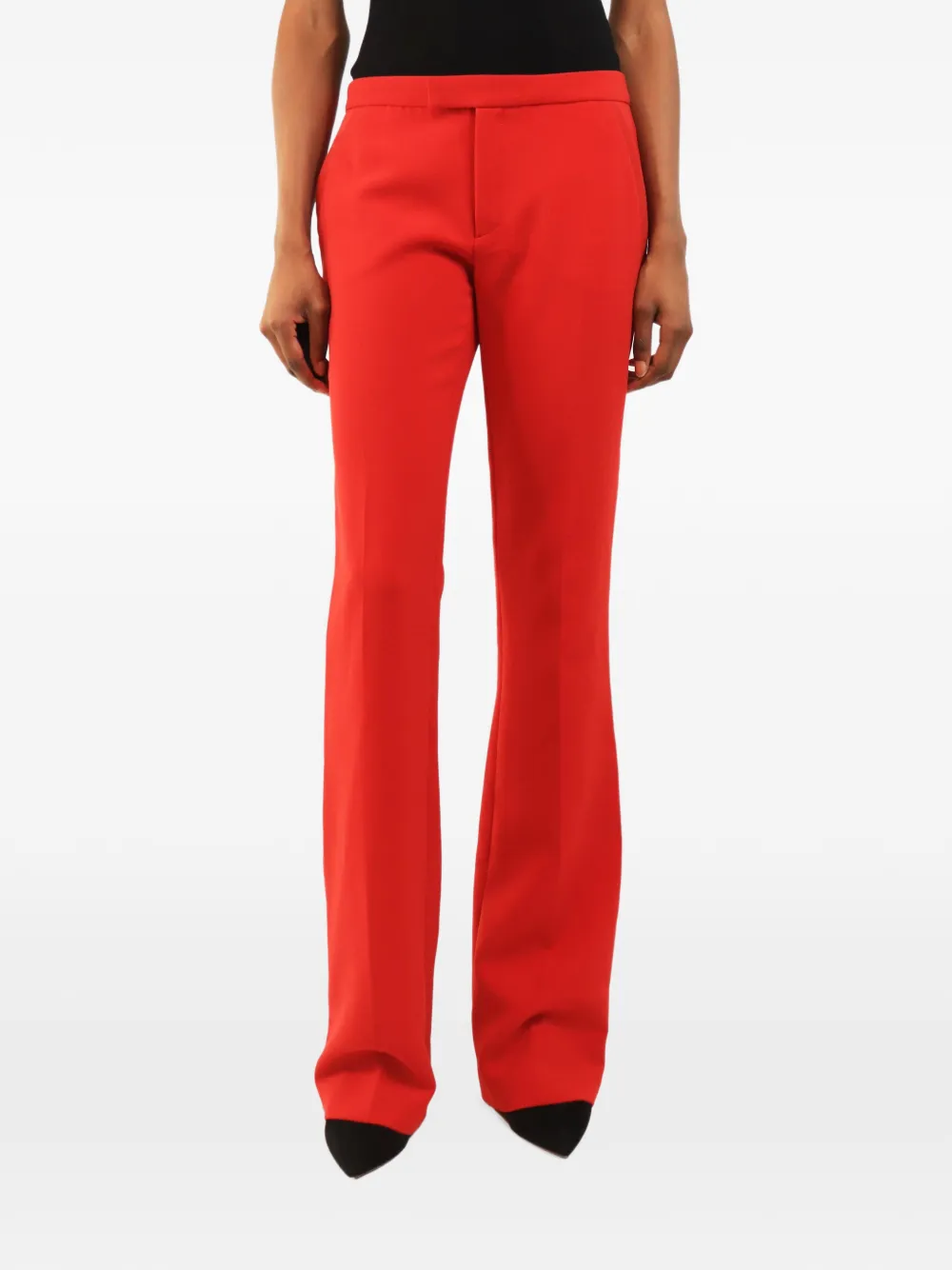 JOSEPH flared crepe trousers - Rot