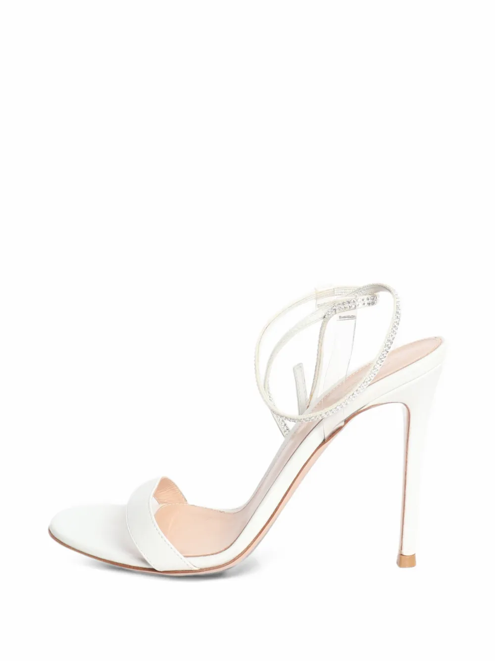 Gianvito Rossi crystal-strap sandals - Weiß