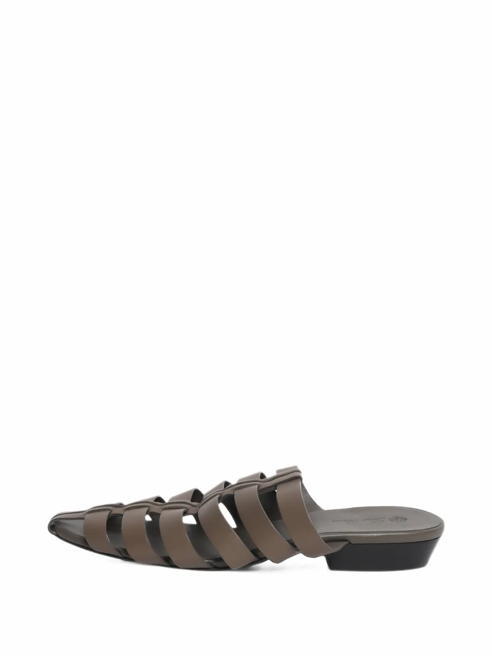 Loro Piana Pre-Owned Kaede caged sandal - Braun