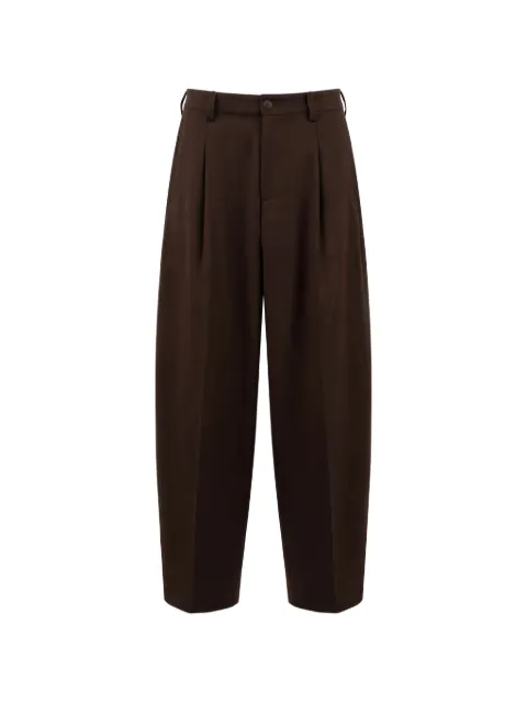 OFFICINA 36 pleated tapered-leg trousers