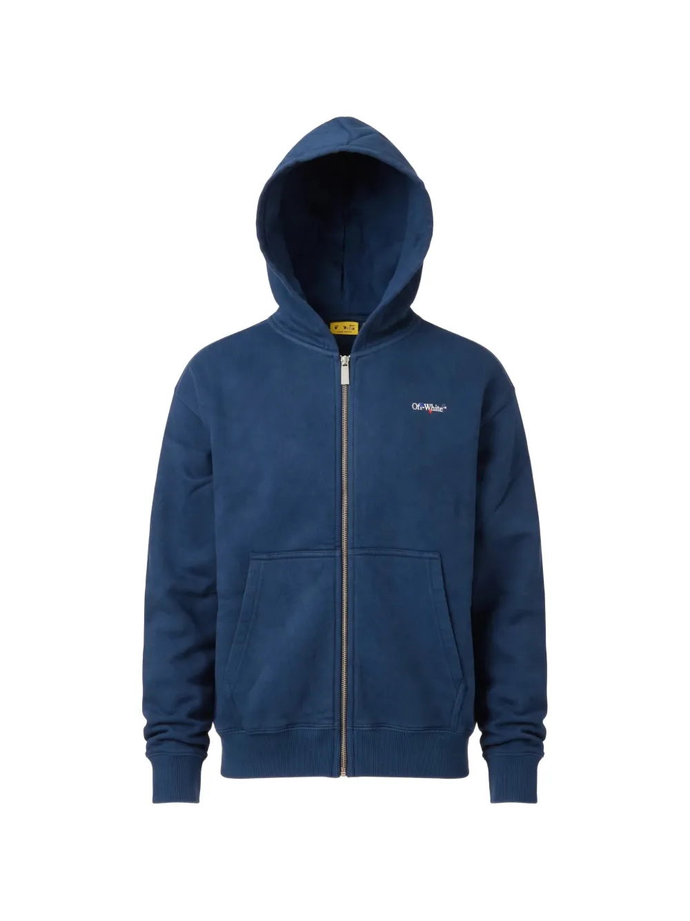 Off-White Kids Arrow Back To School zip-up hoodie - Blu