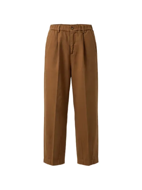 BONHEUR pleated elasticated-waistband trousers