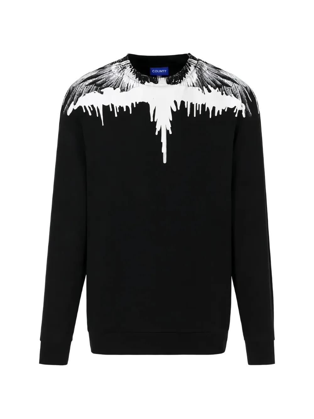 COUNTY OF MILAN KIDS Wings-print sweatshirt - Nero