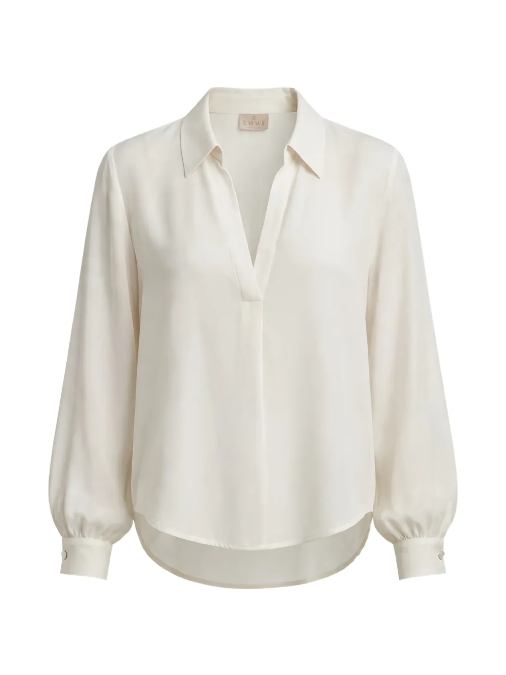Marella V-neck long-sleeve blouse Beige