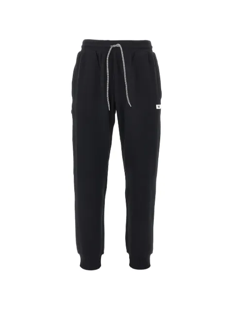 Ea7 Emporio Armani pants con parche del logo y cordones en la pretina