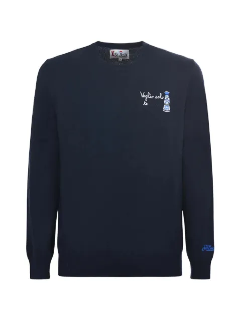 MC2 Saint Barth Heron Light embroidered crew-neck sweater
