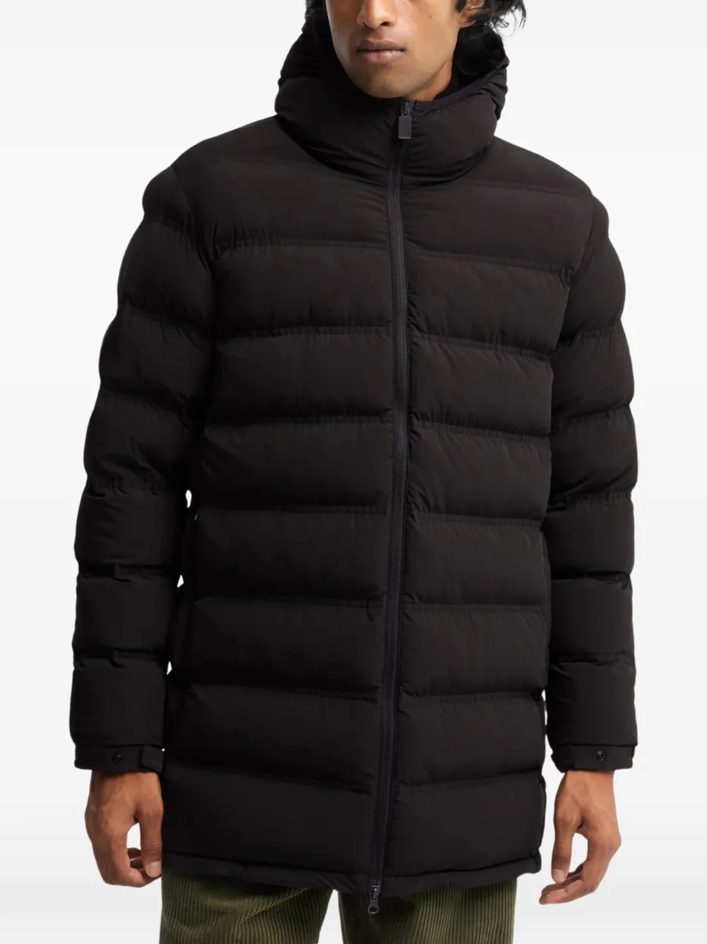 ASPESI zip-up parka Zwart