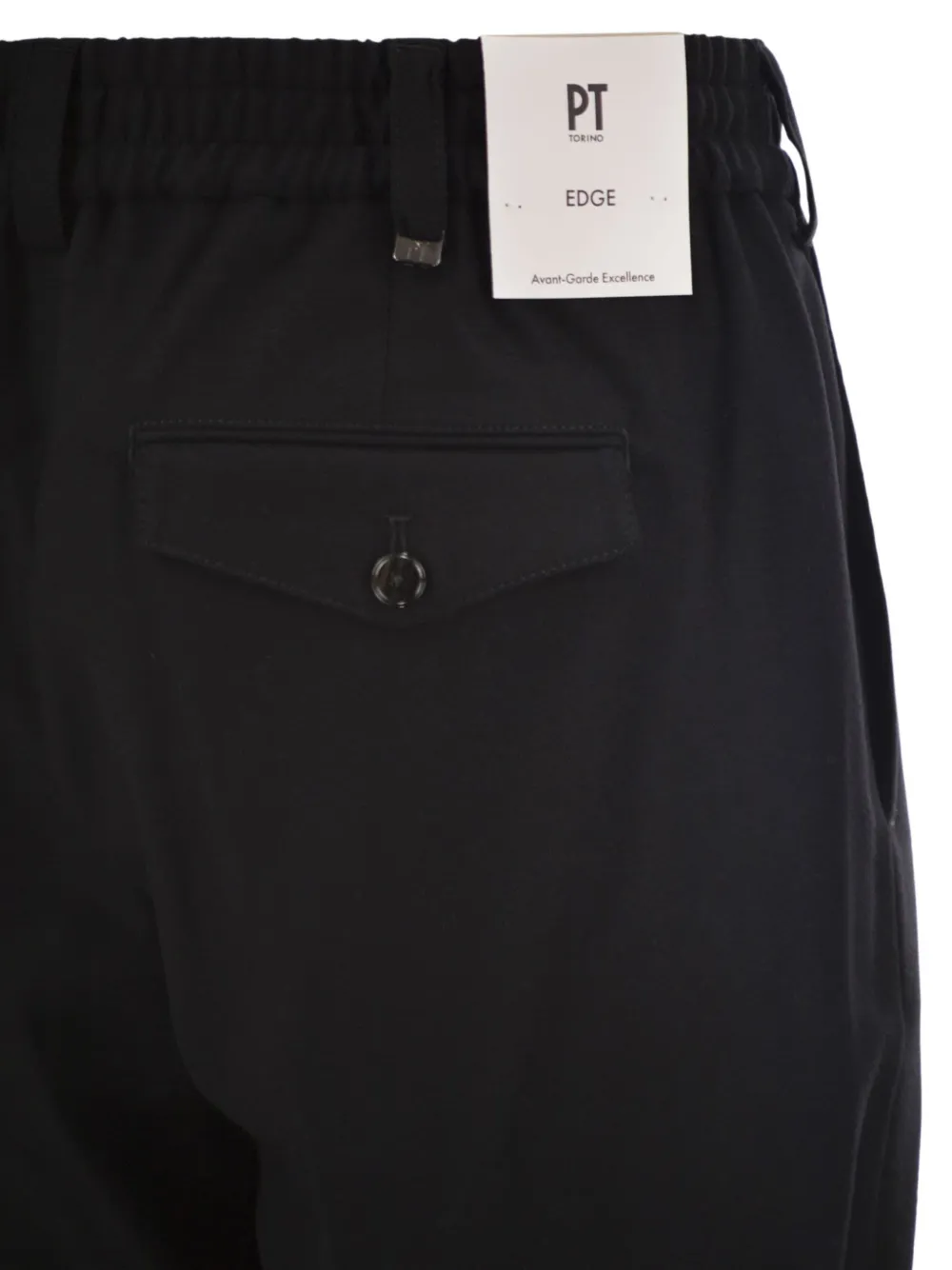 PT Torino The Rebel Flat tapered trousers Zwart