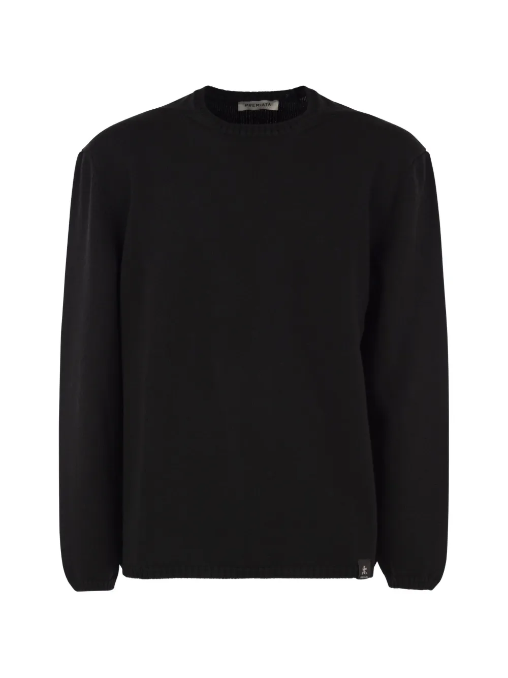 Premiata Ribbed-detail Crew Neck Sweater In Black