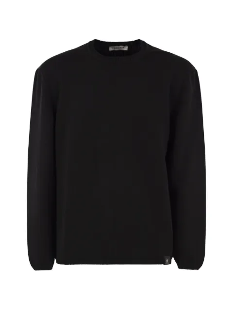 Premiata ribbed-detail crew neck sweater