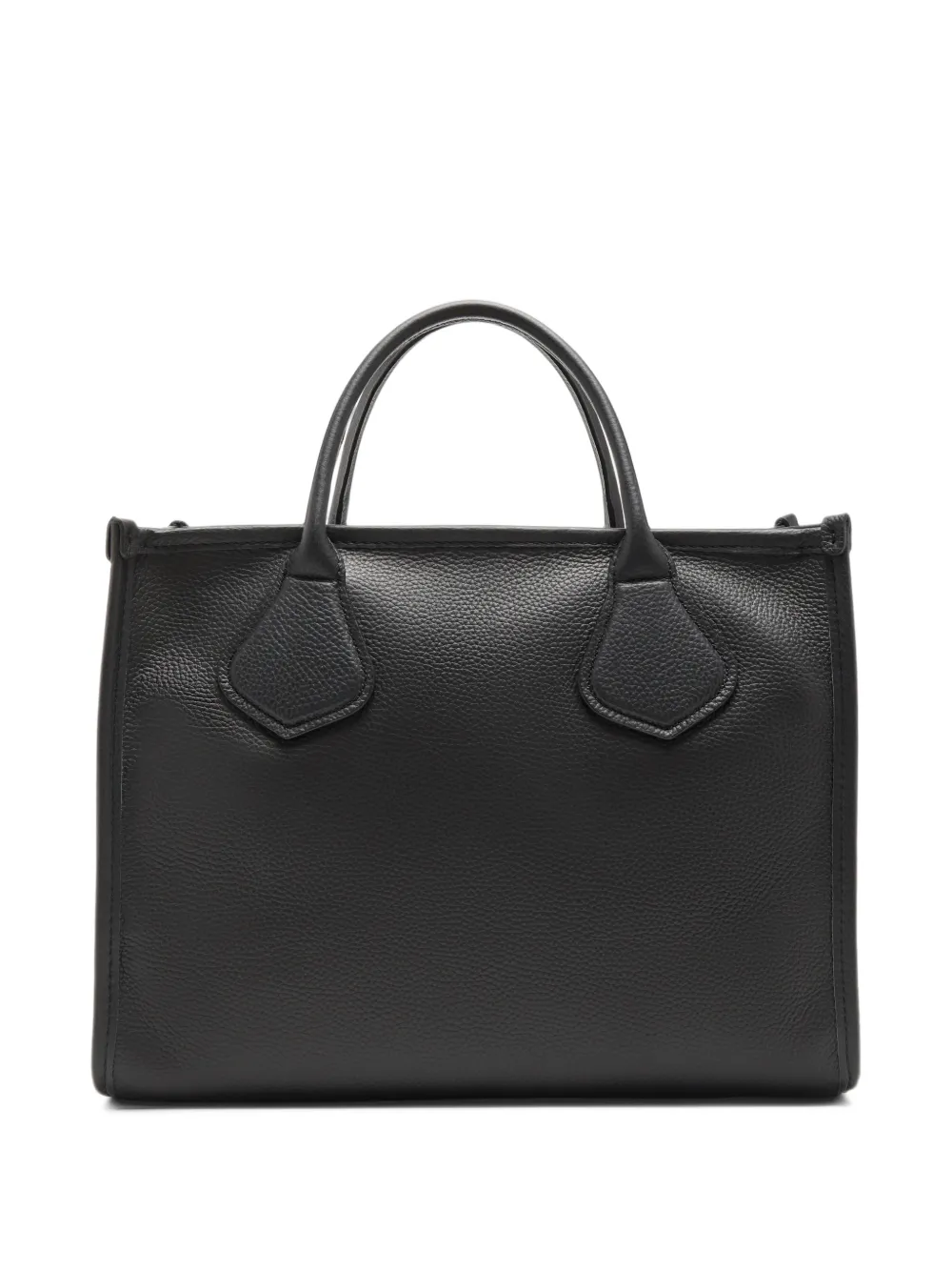 Lancel M Jour grained leather tote bag Zwart