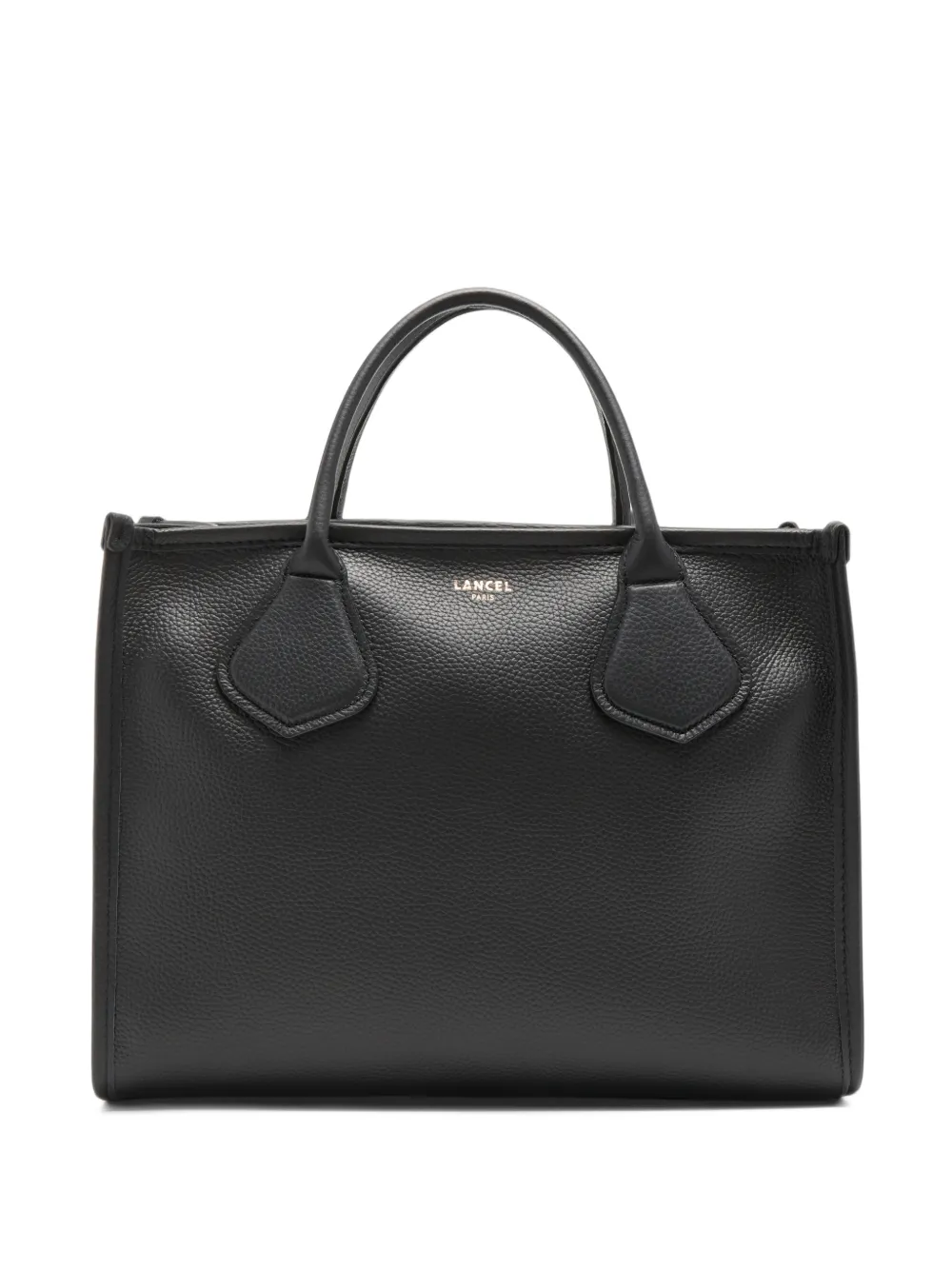Lancel M Jour grained leather tote bag Zwart