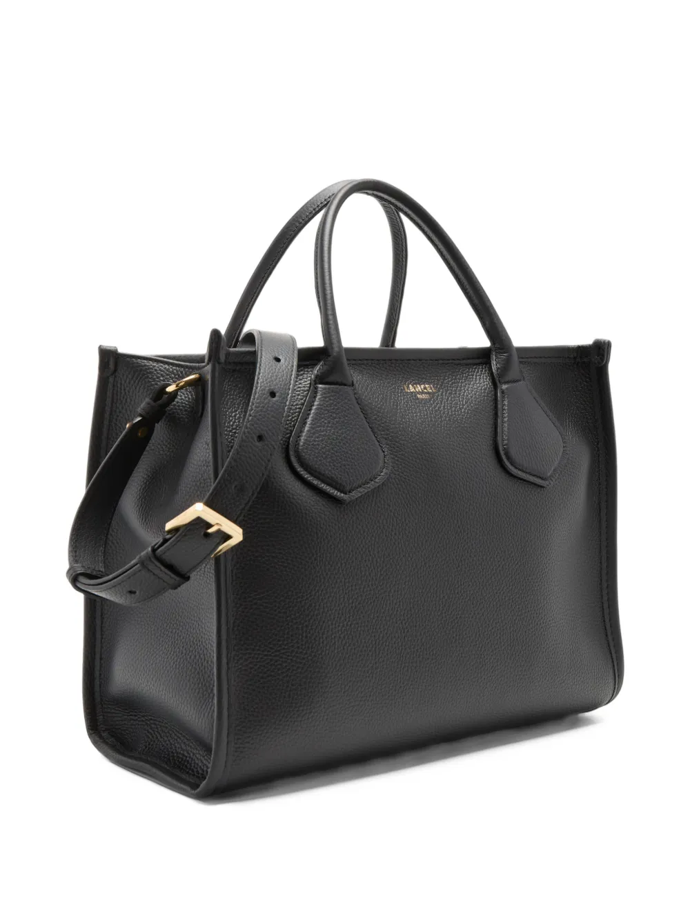 Lancel M Jour grained leather tote bag Zwart