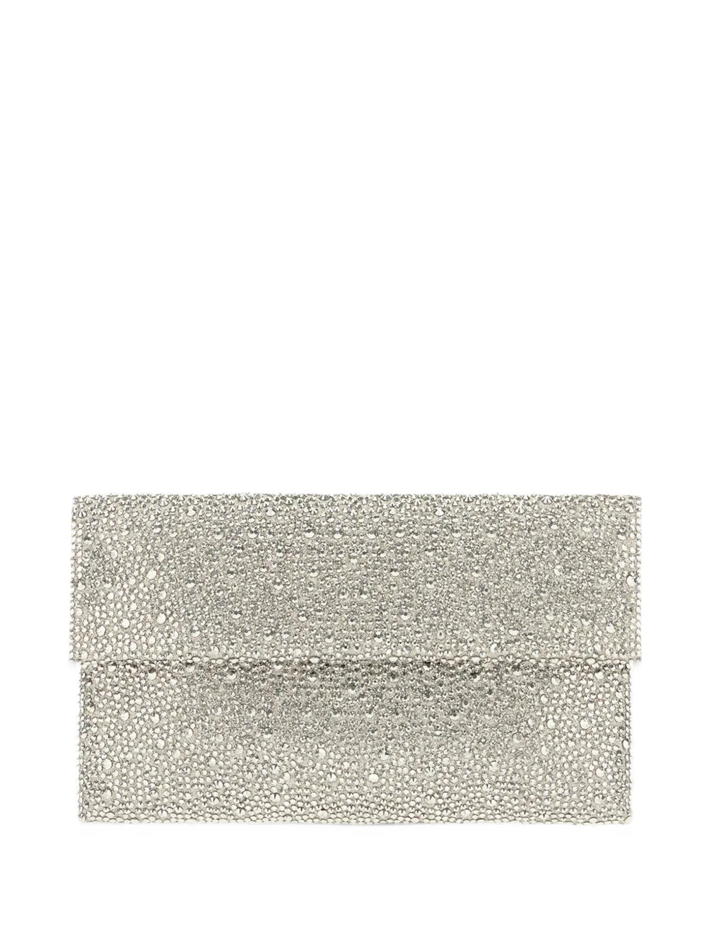 TWENTY FOURHAITCH Caren crystal-embellished shoulder bag - Argento