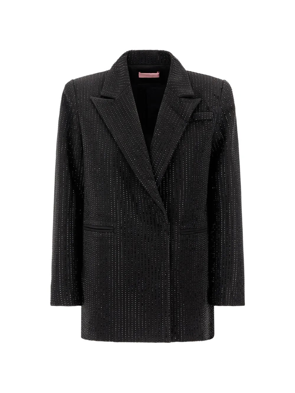 TWENTY FOURHAITCH veste Uliane à ornements en cristal et revers pointus - Noir TWENTY FOURHAITCH veste Uliane à ornements en cristal et revers pointus - Noir