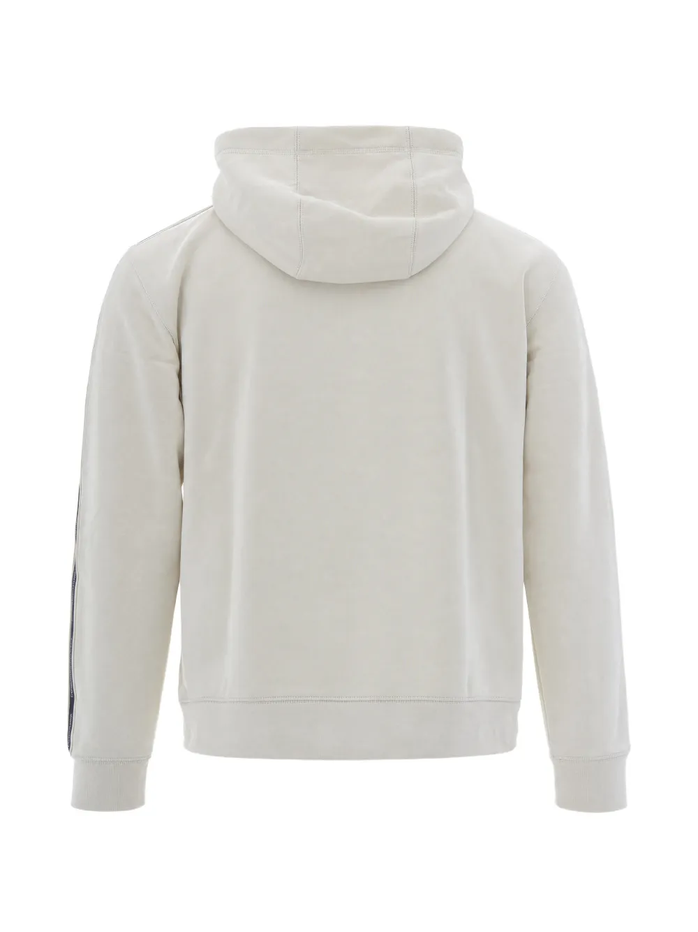 Ea7 Emporio Armani logo-patch zip-up hoodie Beige
