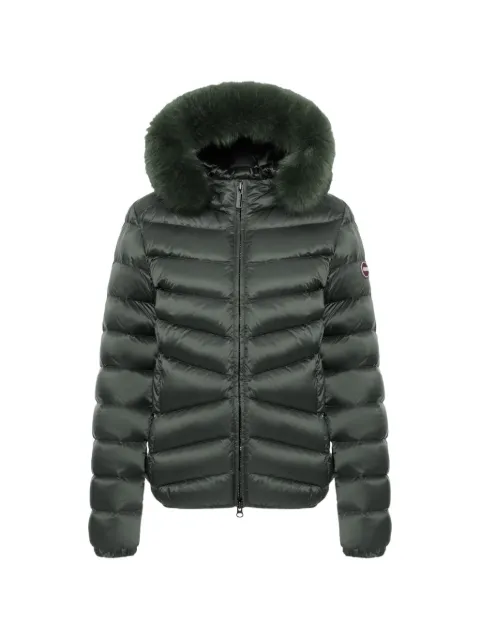 Colmar faux-fur-trim hooded puffer jacket