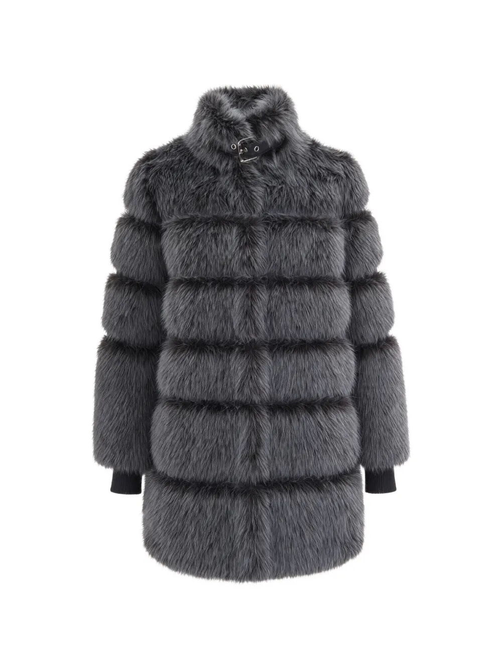 Patrizia Pepe buckle-detail panelled coat Blauw