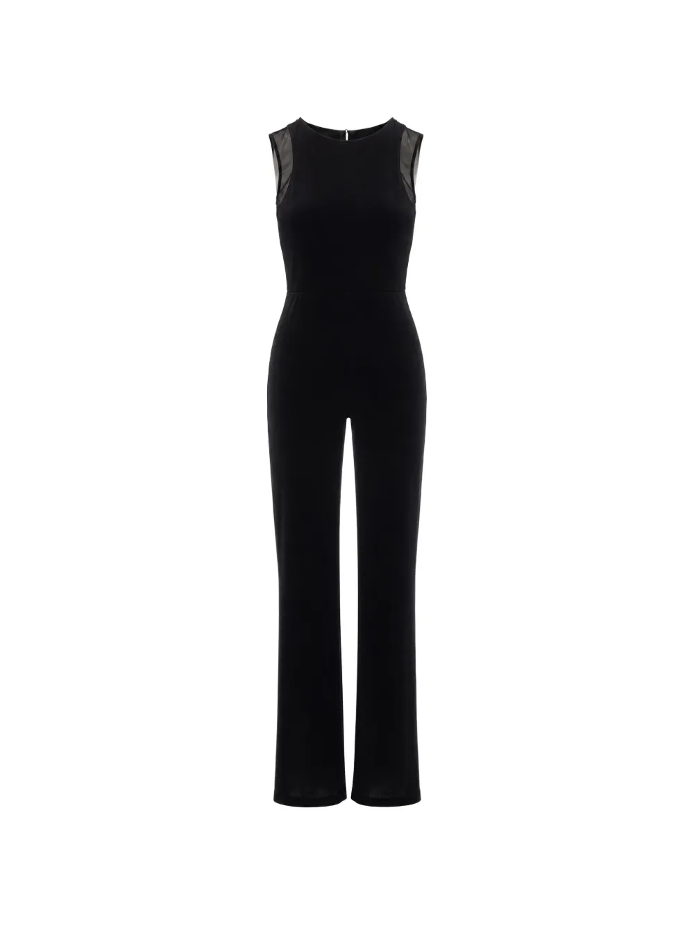 Patrizia Pepe sheer-panelled jumpsuit - Nero
