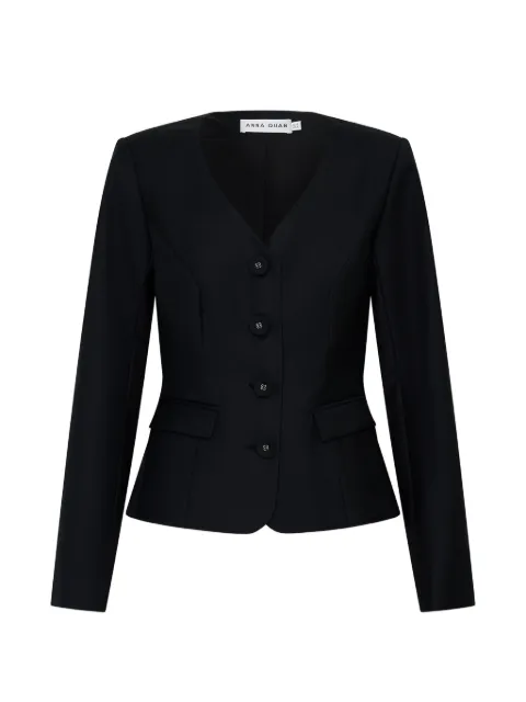 Anna Quan Alvar V-neck wool jacket