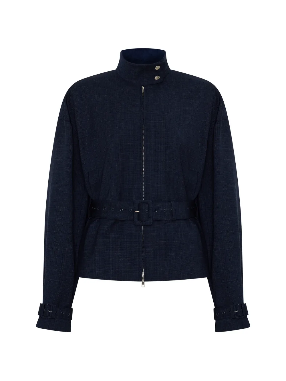 Anna Quan Zaha belted bomber jacket - Bleu Anna Quan Zaha belted bomber jacket - Bleu
