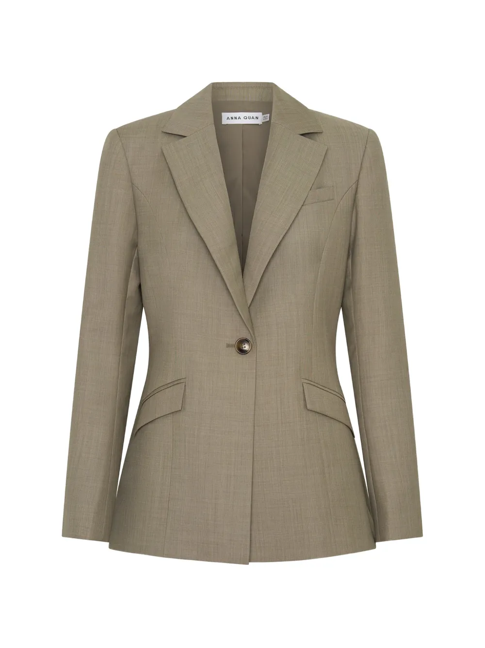 Anna Quan Bardi single-breasted blazer - Tons neutres Anna Quan Bardi single-breasted blazer - Tons neutres