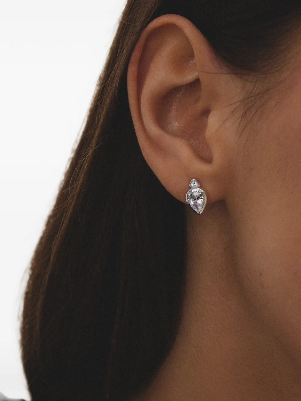 Thomas Sabo teardrop-zirconia earrings - Argento