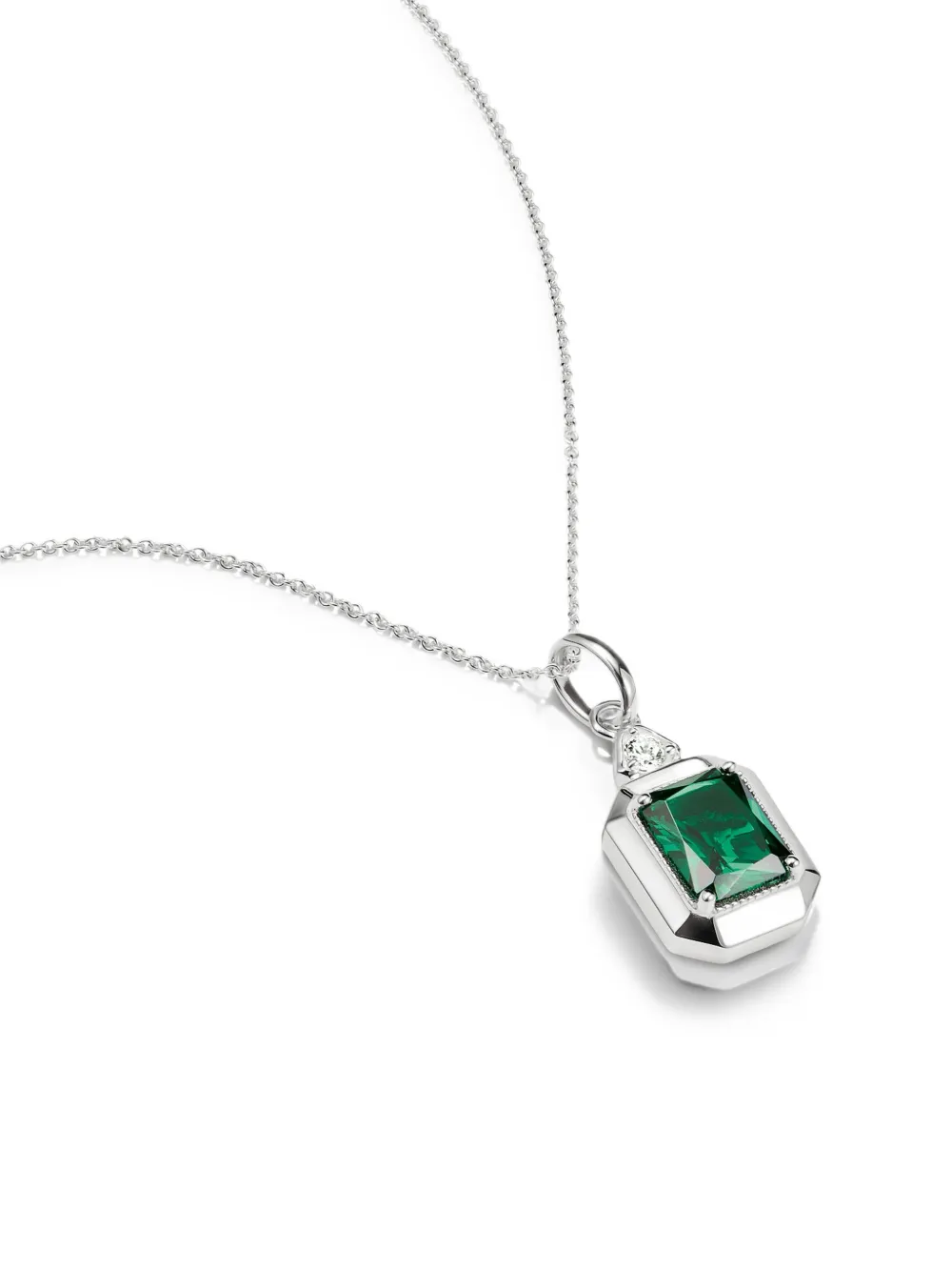 Thomas Sabo Elyndra octagon-pendant necklace - Argento