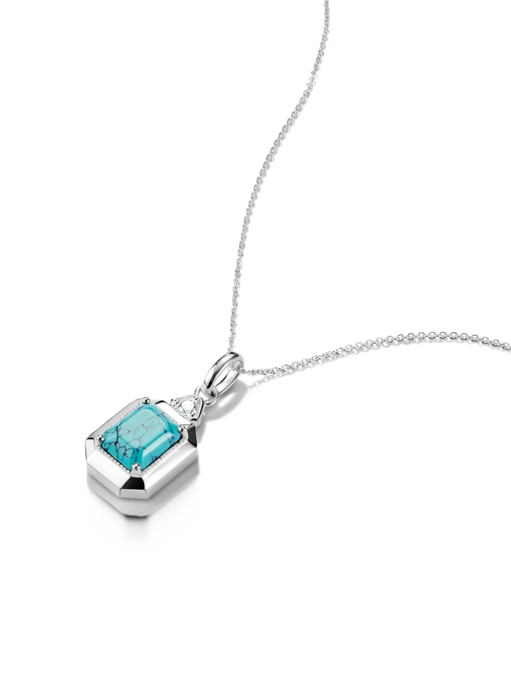 Thomas Sabo Elyndra octagon-pendant necklace - Argento