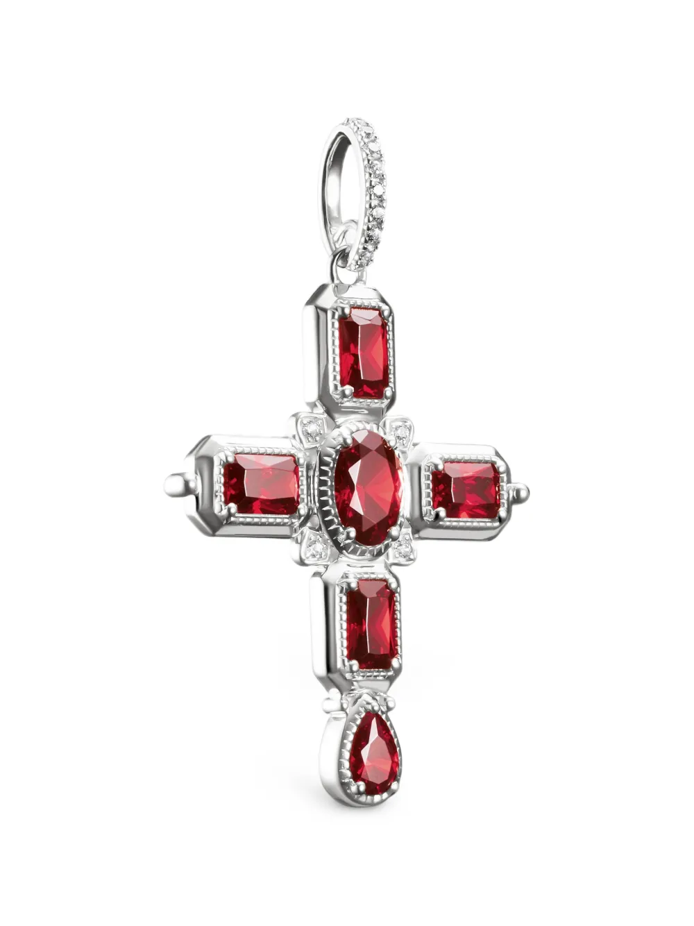 Thomas Sabo Elyndra zirconia cross pendant - Argento