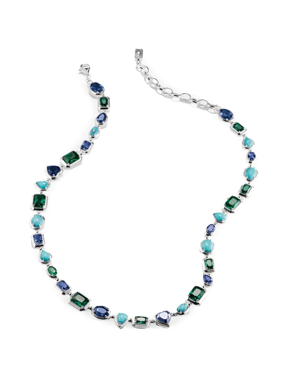 Thomas Sabo stone-embellished necklace - Argento