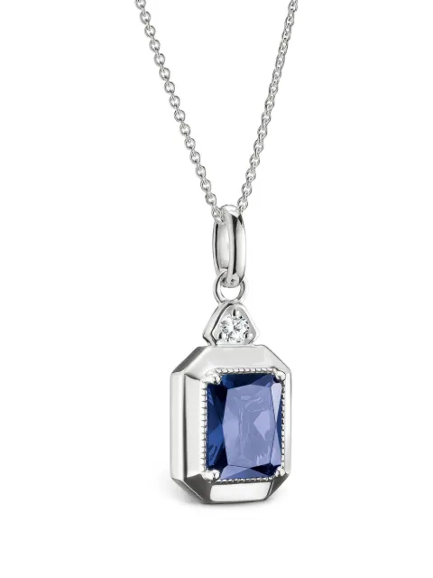 Thomas Sabo octagon-cut crystal necklace