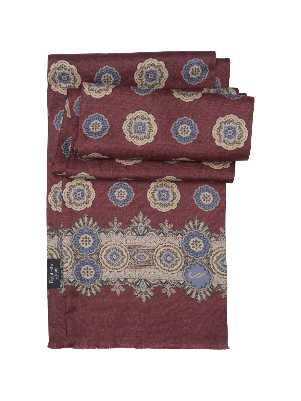 Elizabetta Silvestri floral-print silk scarf - Rosso