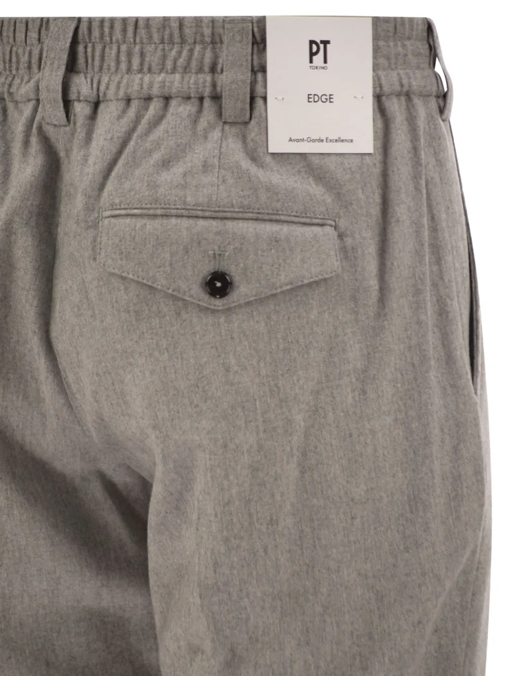 PT Torino The Rebel Flat tapered-leg trousers Grijs