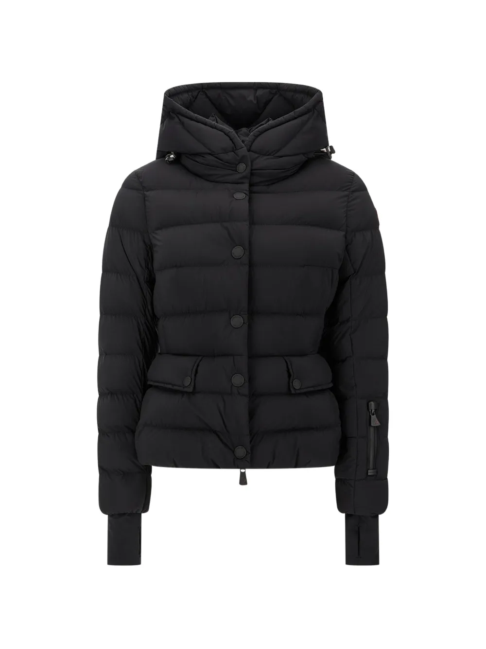 Moncler Grenoble quilted hooded jacket Zwart