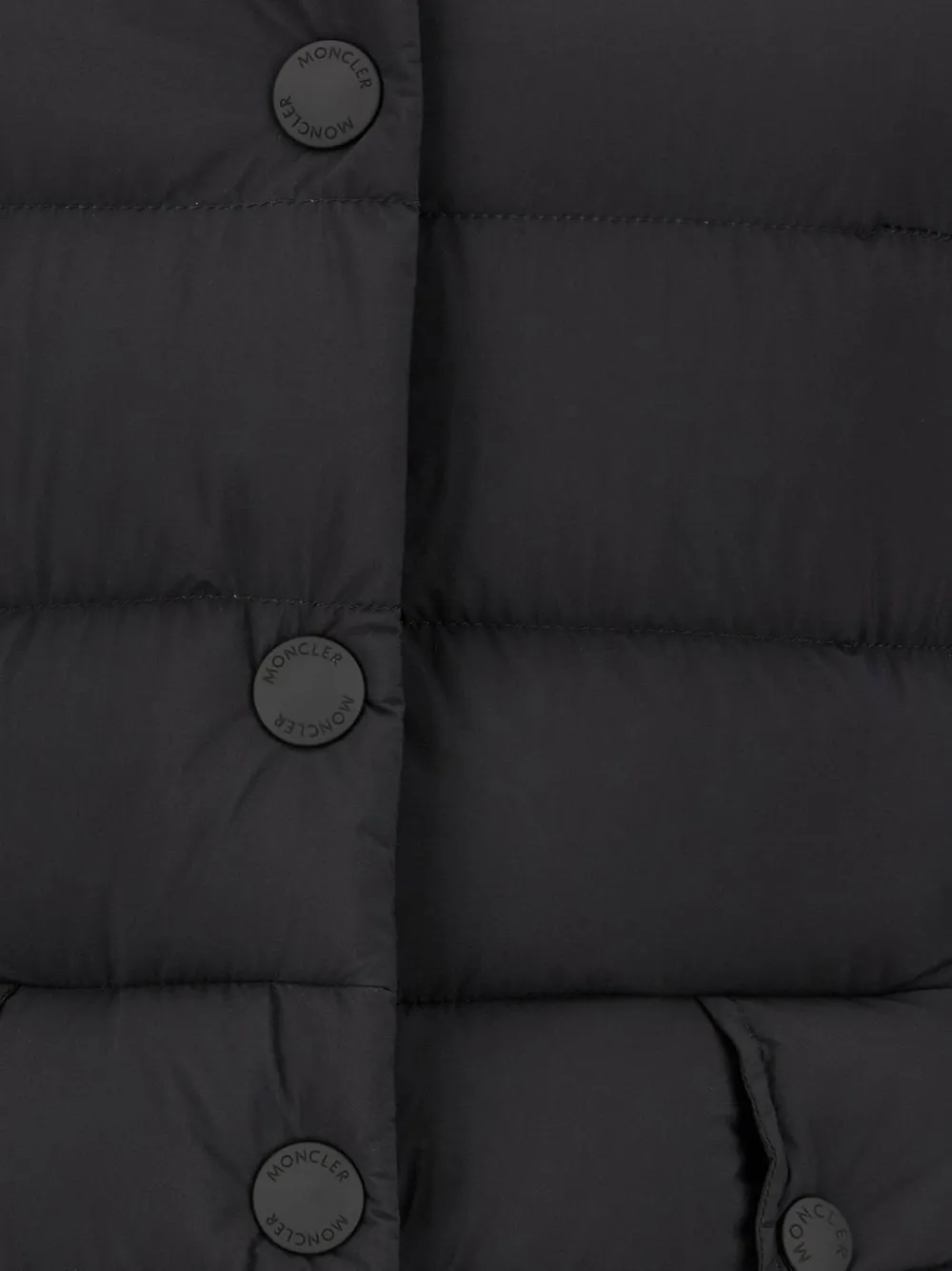 Moncler Grenoble quilted hooded jacket Zwart