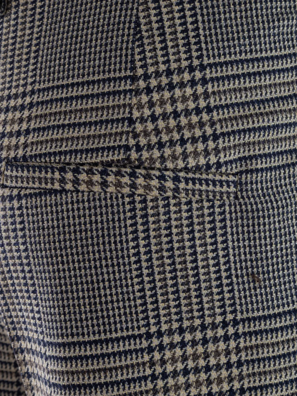 Federica Bonifaci Prince of Wales check tailored trousers Beige