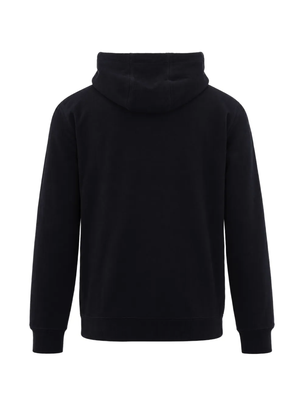Ea7 Emporio Armani logo-tape hoodie Zwart