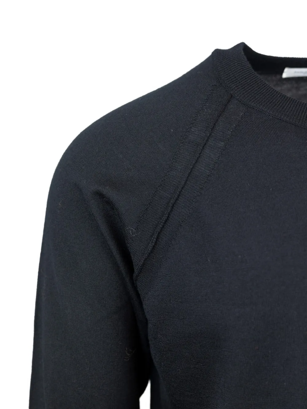 Paolo Pecora raglan-sleeve crew-neck sweater Zwart